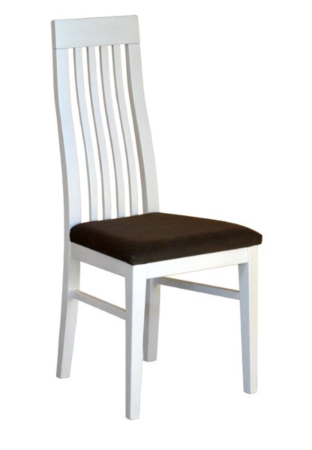 Białe krzesło do białego stołu - rozwiązanie klasyczne