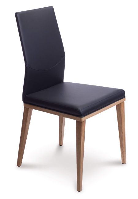 Czarne krzesło do białego stołu - rozwiązanie nowoczesne