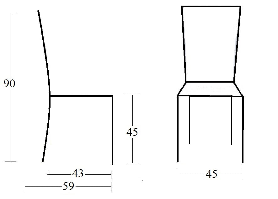 Krzesło IDEA wymiary